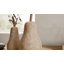Statuettes décoratives en pierre en forme de poire pour la décoration intérieure - Élément décoratif naturel pour le salon ou une étagère - Lot de 2, 15 cm, brun