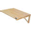 Table pliante murale, table à abattants murale 31,5 po x 23,62 po, bureau flottant en bois avec support en fer, bureau rabattable pour petits espaces, bureau personnel, salle à manger, salle de lavage, cuisine, bar