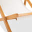 Chaise longue pliante en bois massif