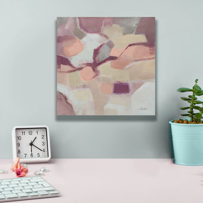 «Mauve Facets» par Silvia Vassileva, art mural sur toile