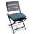 18" x 15" Pompeii Solid Outdoor Chair Pad Seat Cushion with Ties