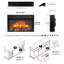 Foyer électrique encastrable de 26 pouces avec flamme réaliste, télécommande, minuterie, chaleur de 1400 W, 5000 S, 11 réglages de température, protection contre la surchauffe, installation dans un meuble télé ou sur pied, 50000 heures