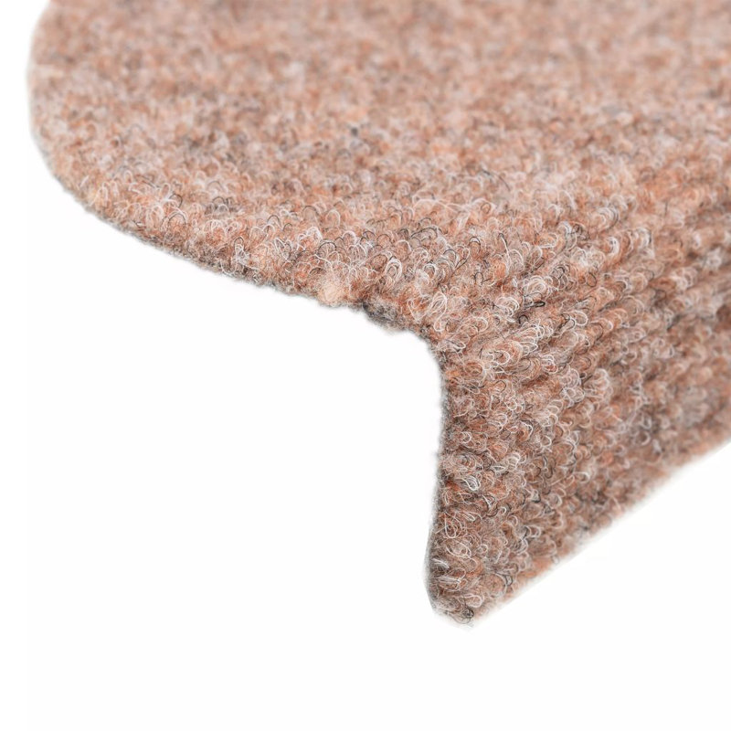 Non-Slip Stair Tread, Half-Circle 56 x 17 x 3cm, 5, Cream