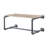 Haefele Accent Shelf with Towel Bar in Oak and Sandy Black