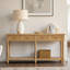Console à 2 tiroirs en bois massif Jeremie-433568194