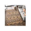 Tapis gris tissé traditionnel lavable à la machine-118778551