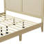 Lit plateforme en bois massif avec rotin-218556714