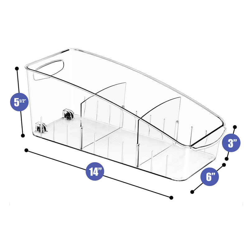 Fridge Organizer on Wheels 1 Pack