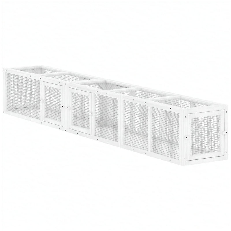 Tunnel pour chat polyvalent, cage pour chat, Blanc