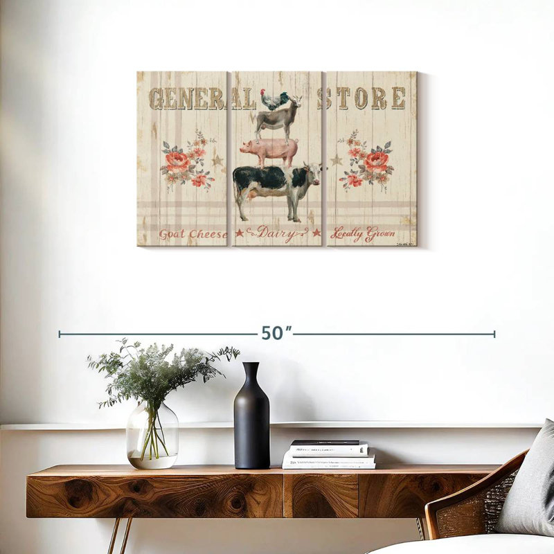 Kema Farm Patchwork I Wall Sign, 20" H x 33" W