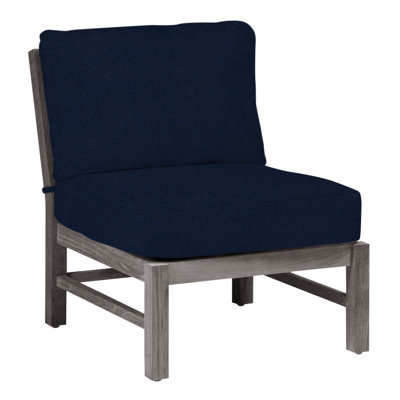 Club Teak Sectional Slipper Chair