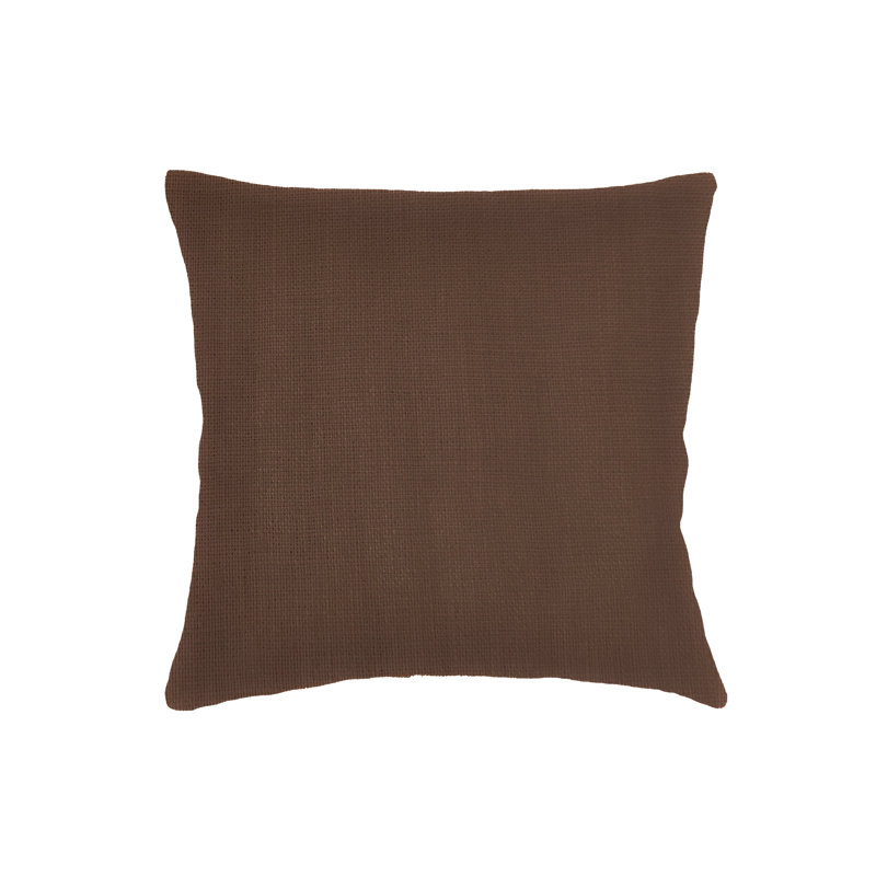 Coussin en lin chêne 18x18, Brun chêne, Square 18"