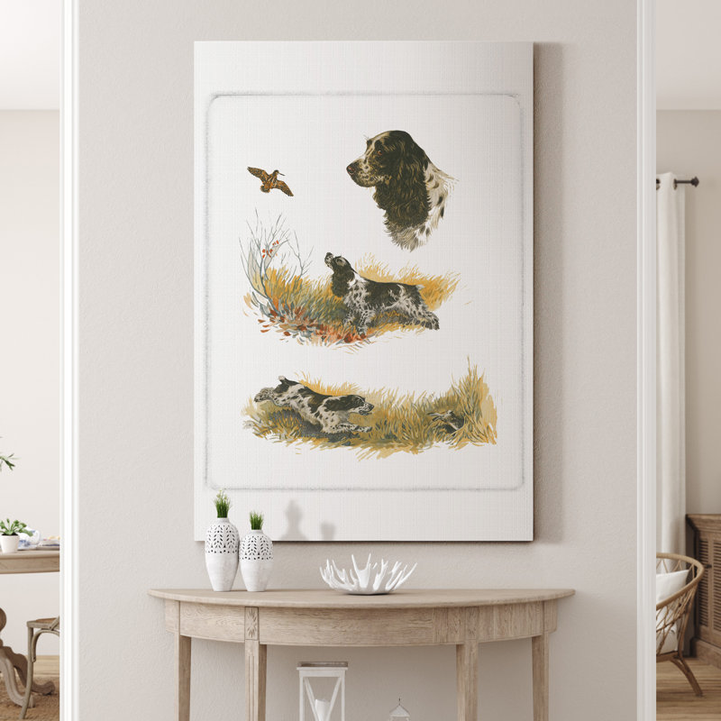 Reproduction d’art sur toile tendue « Cocker Spaniel », H 12 po x l 8 po x P 1 po