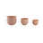 Set Of 3 Pottery And Clay Planters With Ribbed Design Crafted From Durable Earthenware Material For Decorative Functional Appeal In Versatile Rounded Silhouette Ideal For Indoor Or Outdoor Display-645520729