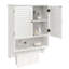 Armoire à pharmacie murale 2 portes avec barre à serviettes Olari-842185713