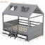 Structure de lit double en bois-108807507