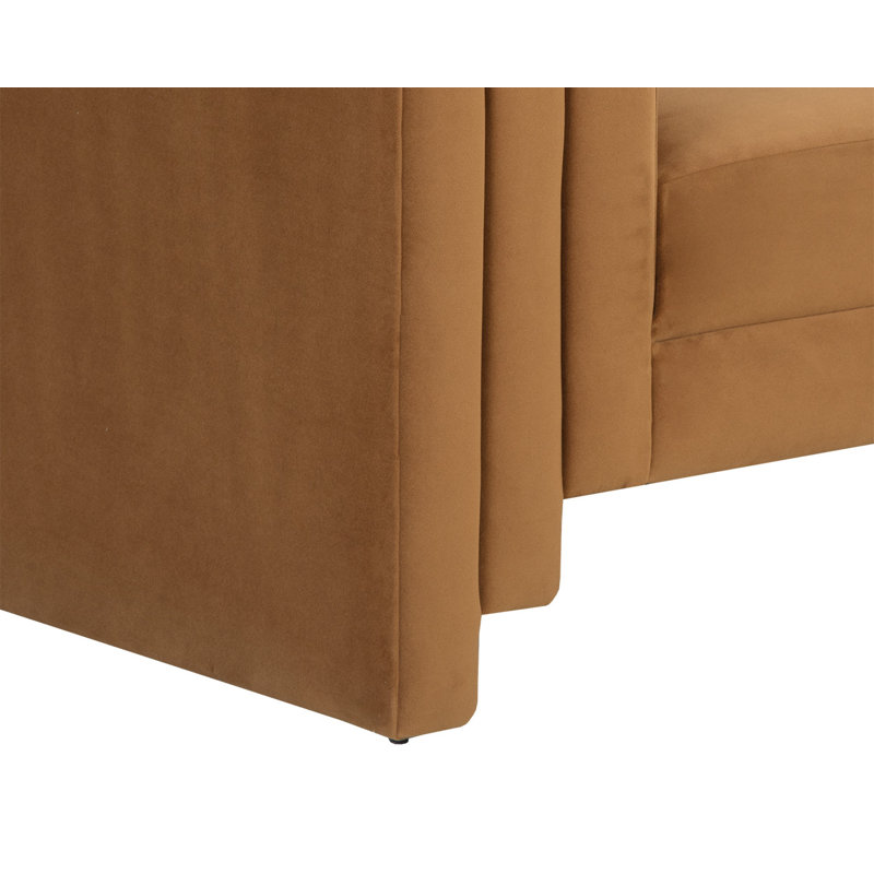 Méridienne large de 46,5 po CAL117, Polyester doré