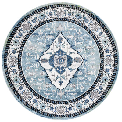 Evanoff 261 Area Rug In Blue Green / Ivory