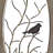 Wood Bird Brown Wall Decor with Tree Branches