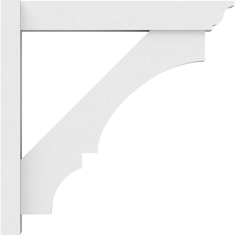 Persienne balboa en PVC de qualité architecturale avec extrémités traditionnelles Balboa, L 5 po, H 24 po x P 24 po