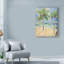 «Palm Trees Coastal», reproduction d'aquarelle sur toile tendue-33538854