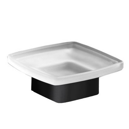 Leverette Soap Dish, Matte Black