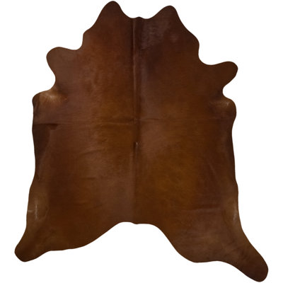 Liara Solid Colour Cowhide Hand Woven 220cm X 200cm Area Rug