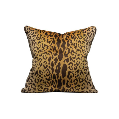Wild Glamour Leopardo Square Pillow