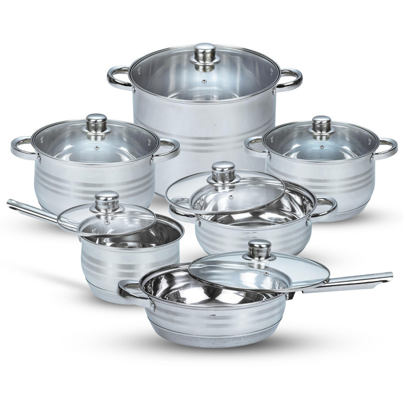 Brandiss 6 - Piece Stainless Steel Cookware Set