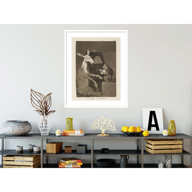 Ni mas ni menos. (Ni ni plus ni moins.) Par Francisco de Goya - Impression sur toile, H 41,5 po x l 31,49 po