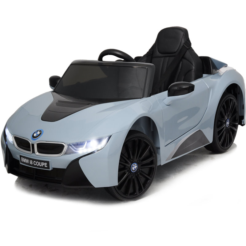 Blue 6-Volt Electric Ride-On Car with Remote Control