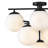 9-Light Flush Mount Modern Ceiling Light with Globe Shades-16357549