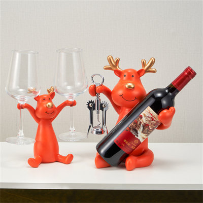 Kaitlind Tabletop Wine Bottle & Glass Rack
