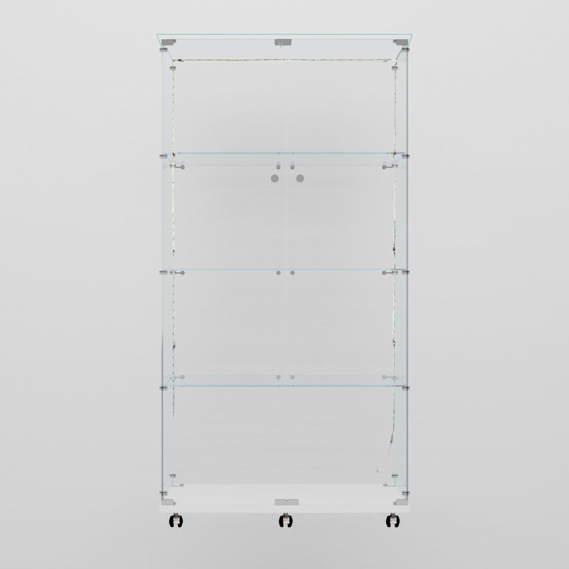 Vitrine en verre trempé, Blanc