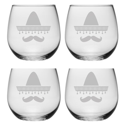 Sombrero 16.75oz. Wine Glass Set