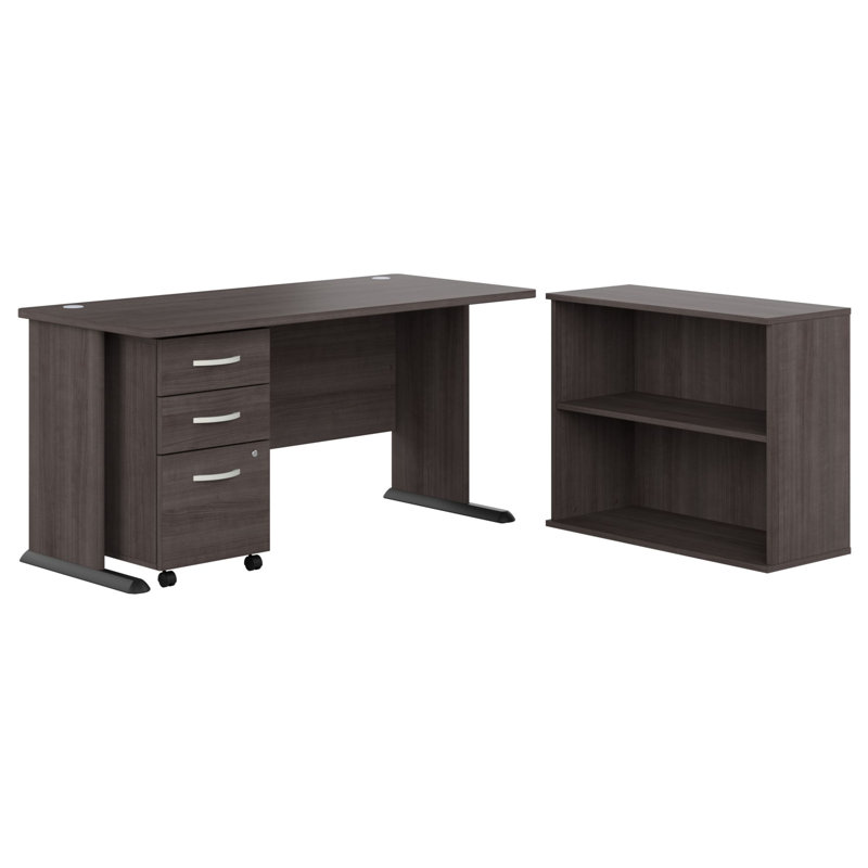 Ensemble de bureau d'ordinateur Studio A, Gris orage