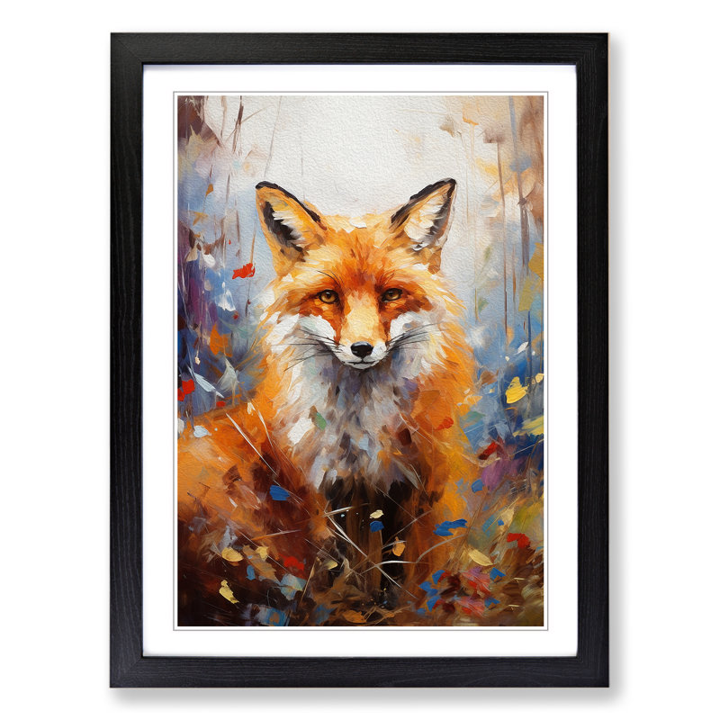 Single Picture Frame Print on Wood, Black Framed, 34cm H x 25cm W
