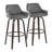 Cassiopeia Fixed-Height Bar & Counter Stool with Bent Wood Legs-94885244-94885248-94885243