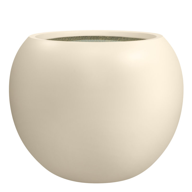Pot de fleurs Dorlis Fiberstone, H 13,5 po x l 17 po x P 17 po, Lin