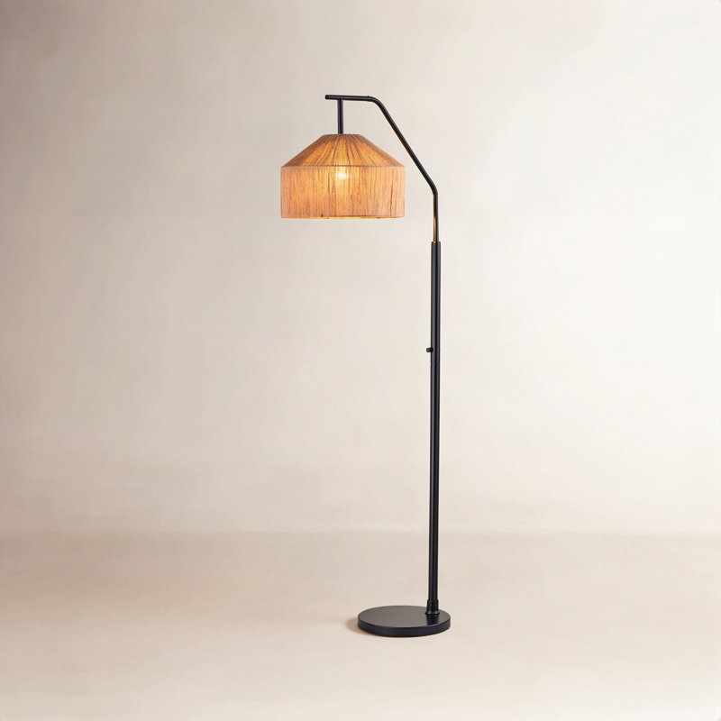 Camella 65'' Black Task Floor Lamp