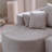 106 In. 2 - Piece Fabric Cloud Curved Sectional Chenille Sofa With Chaise For Living Room Bedroom Apartment -Silver Lining-1207102965