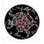 Ouroboros Purple Vegan Leather Round Coasters-1804817193
