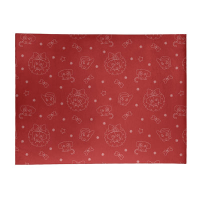 Tapis de zone rouge fait main