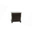 2 Drawers Nightstand With Mirror Trim