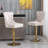 Thick Swivel Velvet Barstools Adjusatble Seat Height From 27-35 Inch, Modern Upholstered Bar Stools With Backs Comfortable Tufted For Home Pub And Kitchen Island (Set Of 2)-281308598-281308599