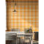 Papier peint à carreaux orange vichy-130827747