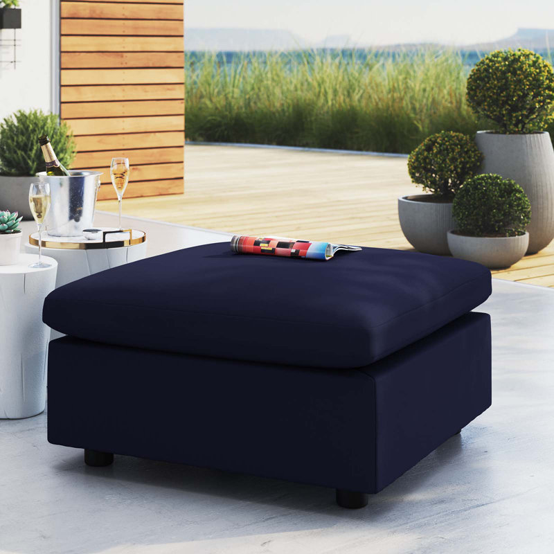 Repose-pieds d'extérieur Commix, Sunbrella bleu marine