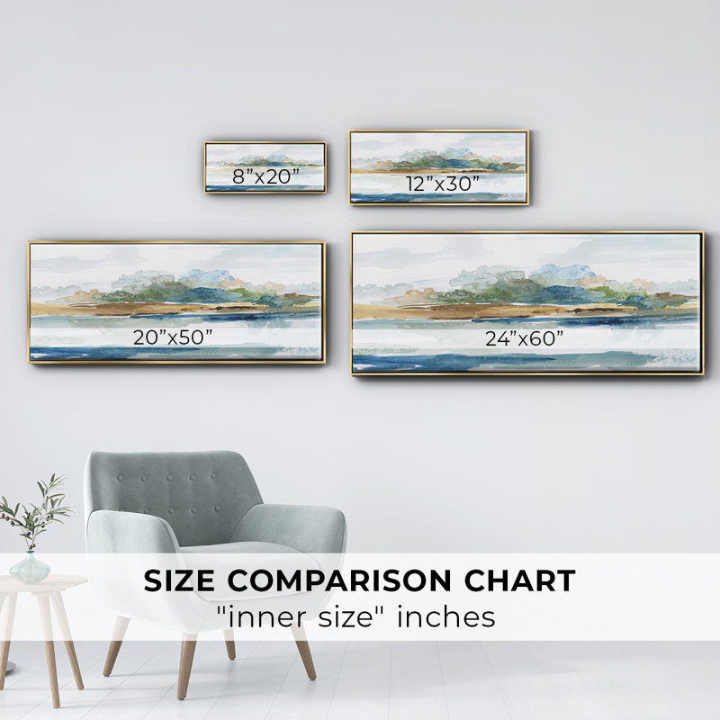 Blue Solace- Framed Canvas