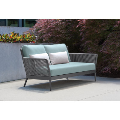 Nette 60.5" Wide Outdoor Loveseat with Cushions
