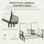Banc oscillant avec table centrale Outsunny-107145975